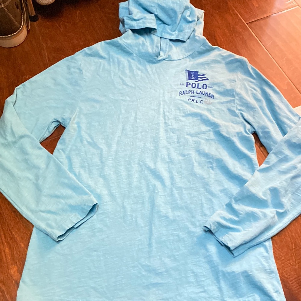 Women’s size large polo Ralph Lauren long sleeve hoodie light weight